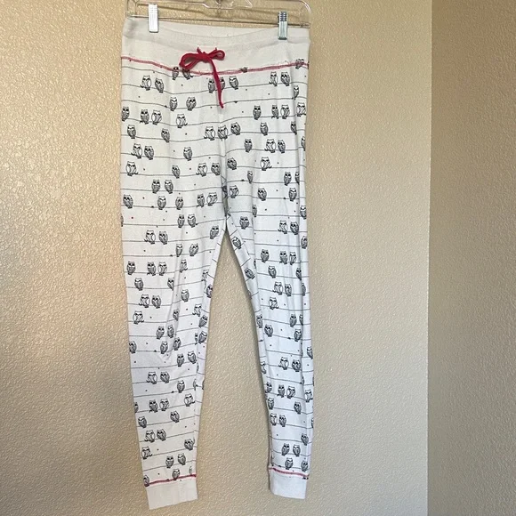 Kensie White & Red Owl Pajama Set - Picture 6 of 9